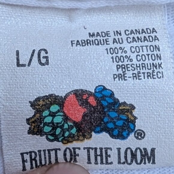 Vintage STARS Flight For Life Long Sleeve Tee - White Graphic Shirt L/G - Picture 2 of 8